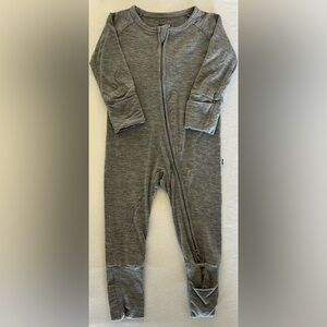 Little Sleepies Bamboo Footie Pajamas - Grey